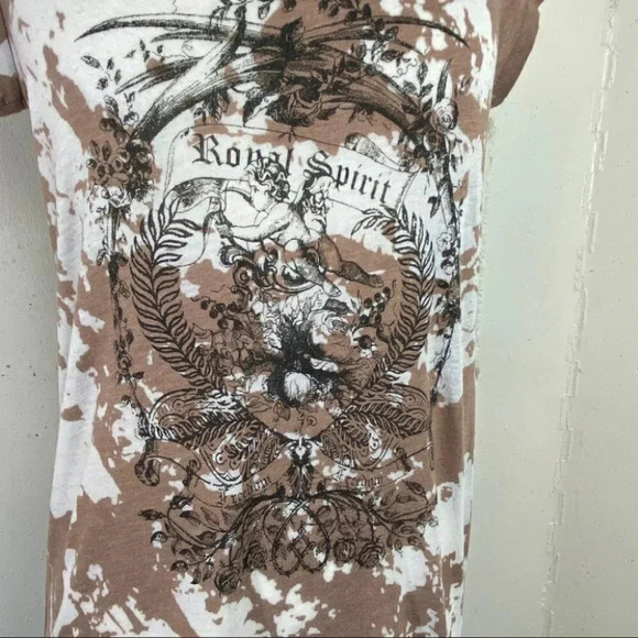 Judy Knapp VTG L brown/white tie dyed Dress - Picture 3 of 7